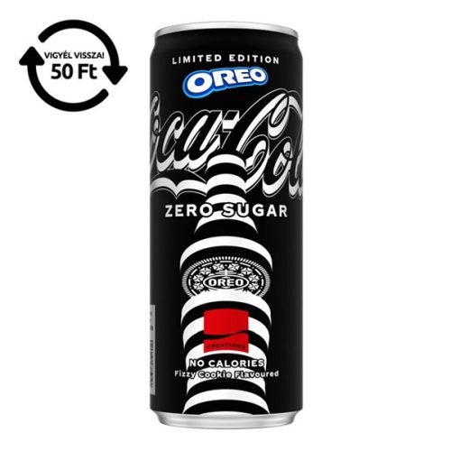 Üdítőital szénsavas COCA-COLA OREO Zero dobozos 0,25L