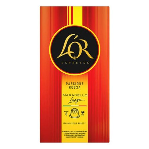 Kávékapszula L'OR Ferrari Maranello lungo Nespresso kompatibilis 10 kapszula/doboz