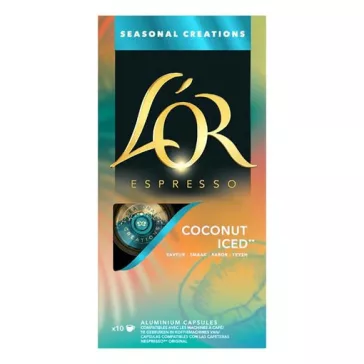   Kávékapszula L'OR Coconut iced Nespresso kompatibilis 10 kapszula/doboz