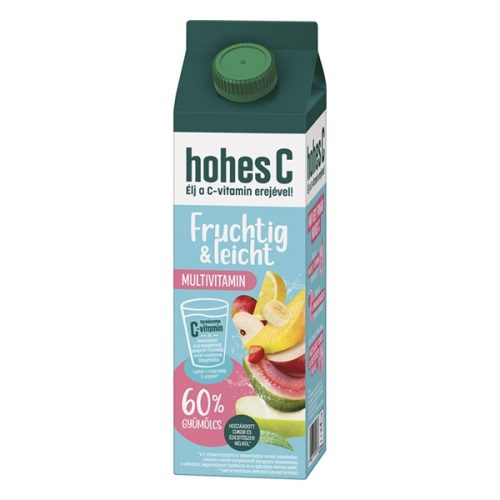 Gyümölcslé HOHES C Plus Fruchtig&Leicht Multivitamin 60% 1L