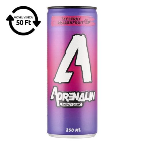 Energiaital ADRENALIN Szedermálna-sárkánygyümölcs 0,25L DRS