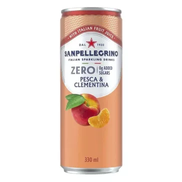   Üdítőital szénsavas SAN PELLEGRINO Zero Pesca&Clementina barack és mandarin 0,33L DRS