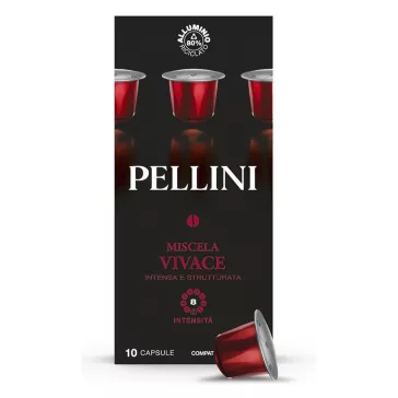   Kávékapszula PELLINI Vivace Nespresso Alu koffeinmentes (10 x 5,5 gr) 55 g