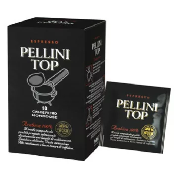   Kávépárna PELLINI Top 100% arabica E.S.E. Pod (18 x 7 gr) 125 g