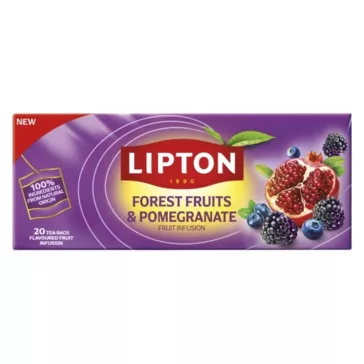   Gyümölcstea LIPTON Erdei gyümölcs-gránátalma 20 filter/doboz