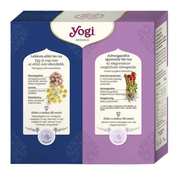 Bio tea YOGI TEA Békés nyugalom ajándékcsomag Bio tea YOGI TEA Békés nyugalom ajándékcsomag