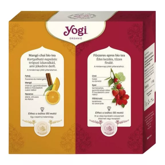 Bio tea YOGI TEA Gyümölcs mánia ajándékcsomag Bio tea YOGI TEA Gyümölcs mánia ajándékcsomag