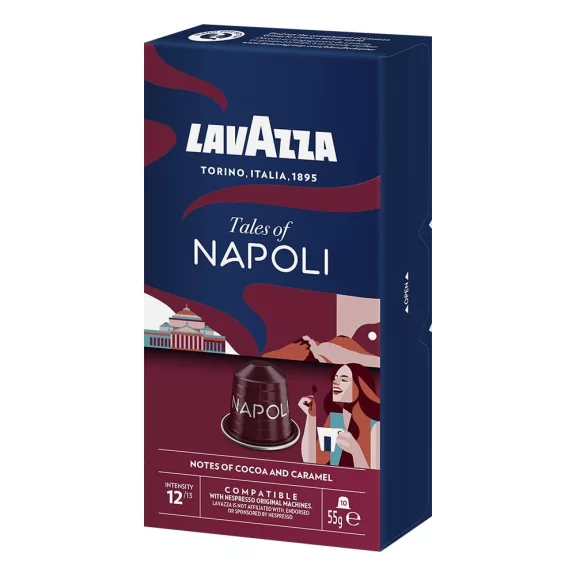 Kávékapszula LAVAZZA Nespresso Napoli 10 kapszula/doboz Kávékapszula LAVAZZA Nespresso Napoli 10 kapszula/doboz