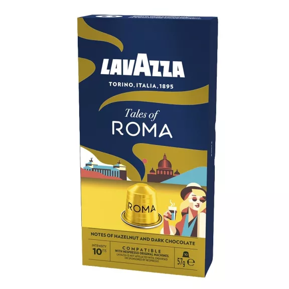 Kávékapszula LAVAZZA Nespresso Roma 10 kapszula/doboz Kávékapszula LAVAZZA Nespresso Roma 10 kapszula/doboz