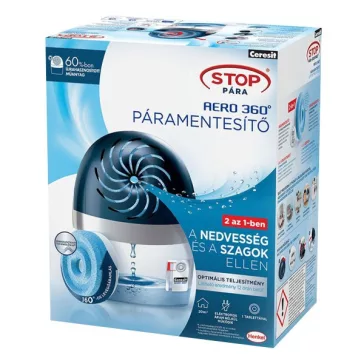   Páramentesítő készülék CERESIT STOP PÁRA Aero360 kék + 1x450 g tabletta