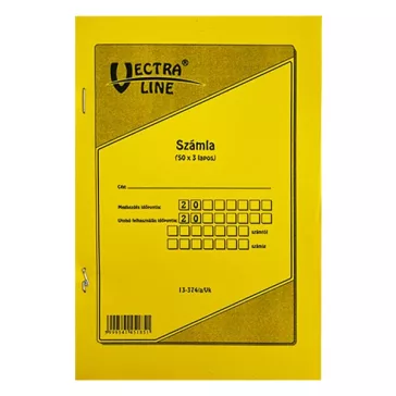   Nyomtatvány számla VECTRALINE A/5 álló 50x3 lapos 1 áfás