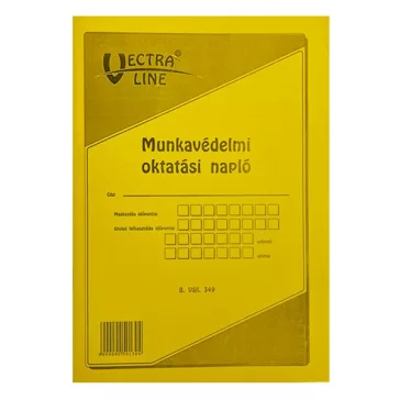   Nyomtatvány munkavédelmi oktatási napló VECTRALINE A/4 álló 20 lapos