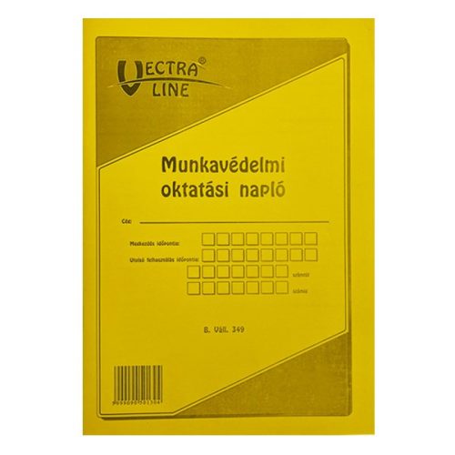 Nyomtatvány munkavédelmi oktatási napló VECTRALINE