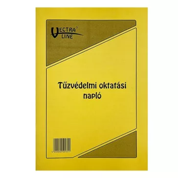   Nyomtatvány tűzvédelmi oktatási napló VECTRALINE A/4 álló 20 lapos