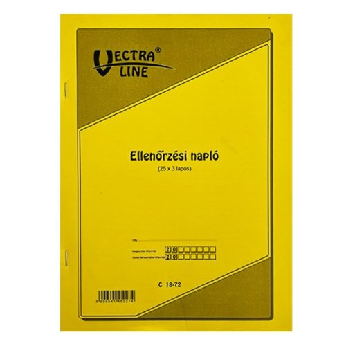 Nyomtatvány ellenőrzési napló VECTRALINE