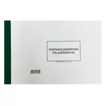   Nyomtatvány postaküldemények feladókönyve PATRIA A/4 fekvő 150 lap