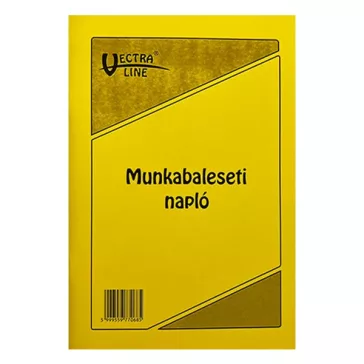   Nyomtatvány munkabaleseti napló VECTRALINE A/5 álló 32 lapos
