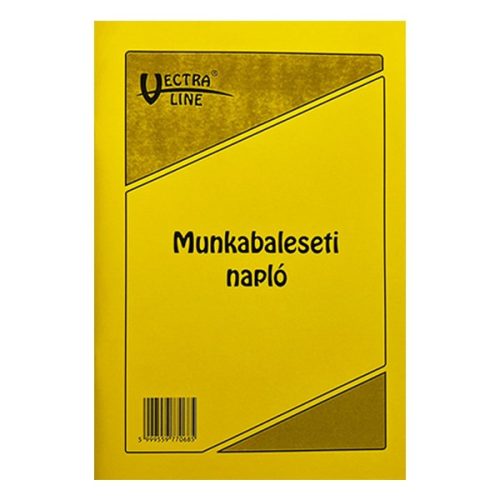 Nyomtatvány munkabaleseti napló VECTRALINE A/5 álló