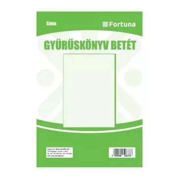 Gyűrűskönyv betétek, jegyzettömbök